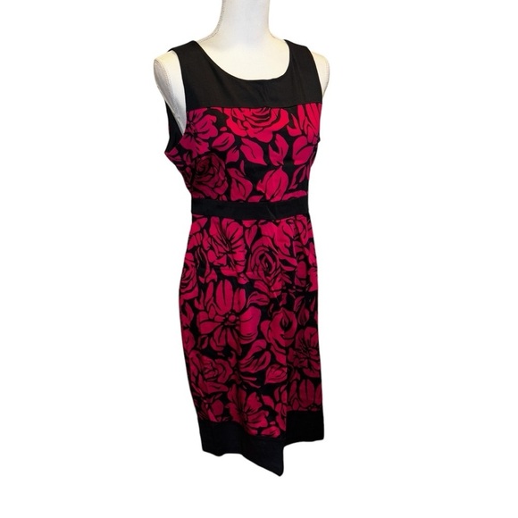 Motherhood Maternity Floral Sleeveless Dress in Black and Pink, sz L - Picture 6 of 10